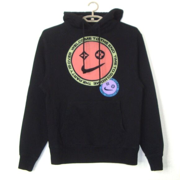 SECRET CLUB 'WELCOME TO THE END' Black Hoodie Sweatshirt Unisex - Picture 2 of 9